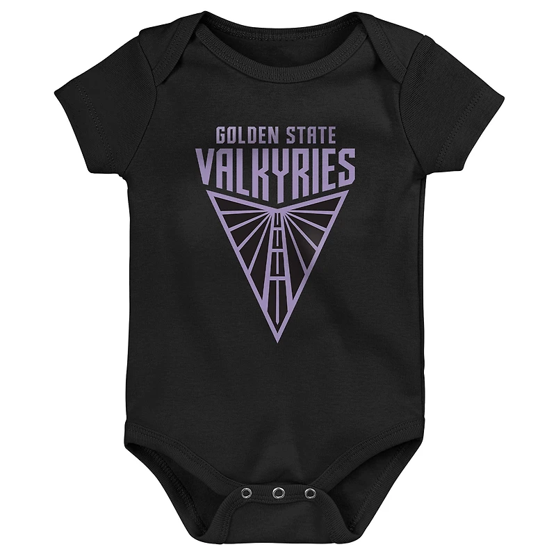 Newborn Outerstuff Golden State Valkyries Destiny 3-Piece Creeper Set