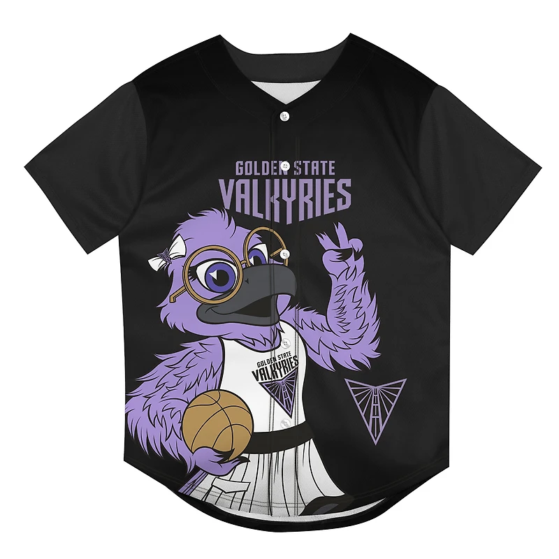 Preschool Outerstuff Eclipse Black Golden State Valkyries Mascot Friend Mesh Fashion Jersey