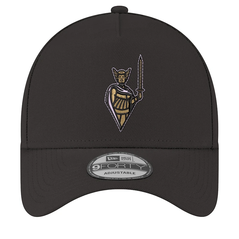 Casquette ajustable unisexe New Era Eclipse Black Golden State Valkyries Core Logo A-Frame 9FORTY