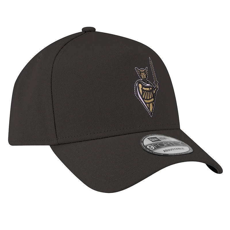 Casquette ajustable unisexe New Era Eclipse Black Golden State Valkyries Core Logo A-Frame 9FORTY