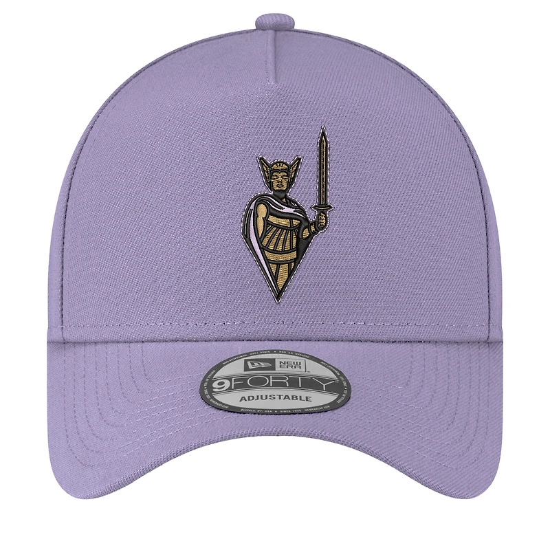 Casquette ajustable unisexe New Era violette Golden State Valkyries Core Logo A-Frame 9FORTY