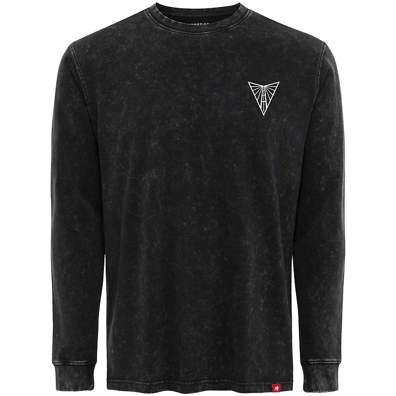 Unisex Sportiqe  Black Golden State Valkyries Rock & Roll Collection Bono Mineral Wash Premium Long Sleeve T-Shirt