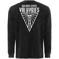 T-shirt unisexe Sportiqe Black Golden State Valkyries Rock & Roll Collection Bono Mineral Wash Premium à manches longues