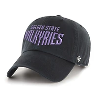 Casquette unisexe ajustable « 47 » noire Golden State Valkyries Core Wordmark Clean Up