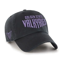 Casquette unisexe ajustable « 47 » noire Golden State Valkyries Core Wordmark Clean Up