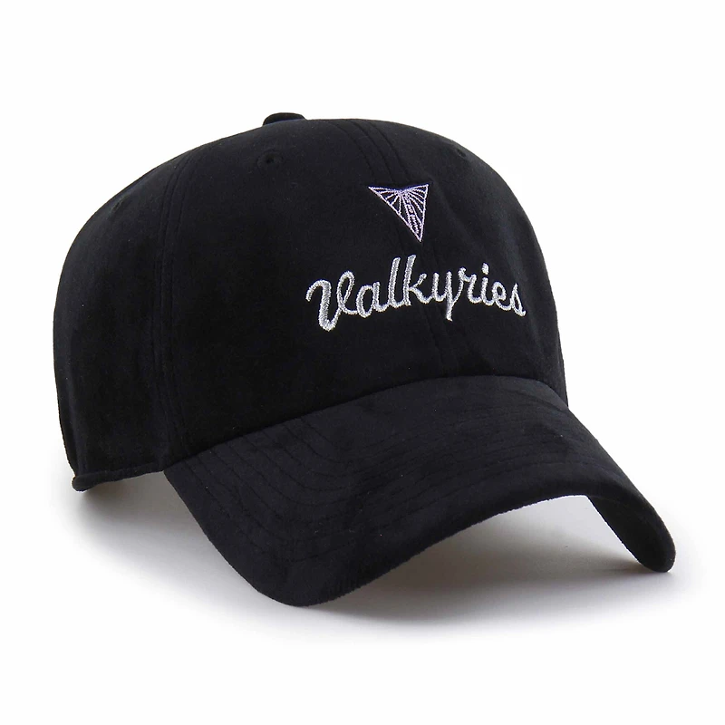 Unisex '47  Eclipse Black Golden State Valkyries Spirited Velour Clean Up Adjustable Hat