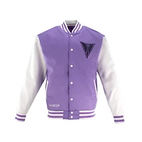 Veste universitaire unisexe FISLL blanche Golden State Valkyries à boutons-pression