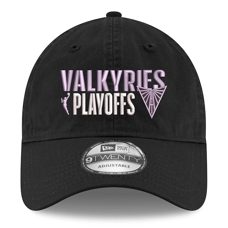 Unisex New Era  Black Golden State Valkyries 2025 WNBA Playoffs 9TWENTY Adjustable Hat