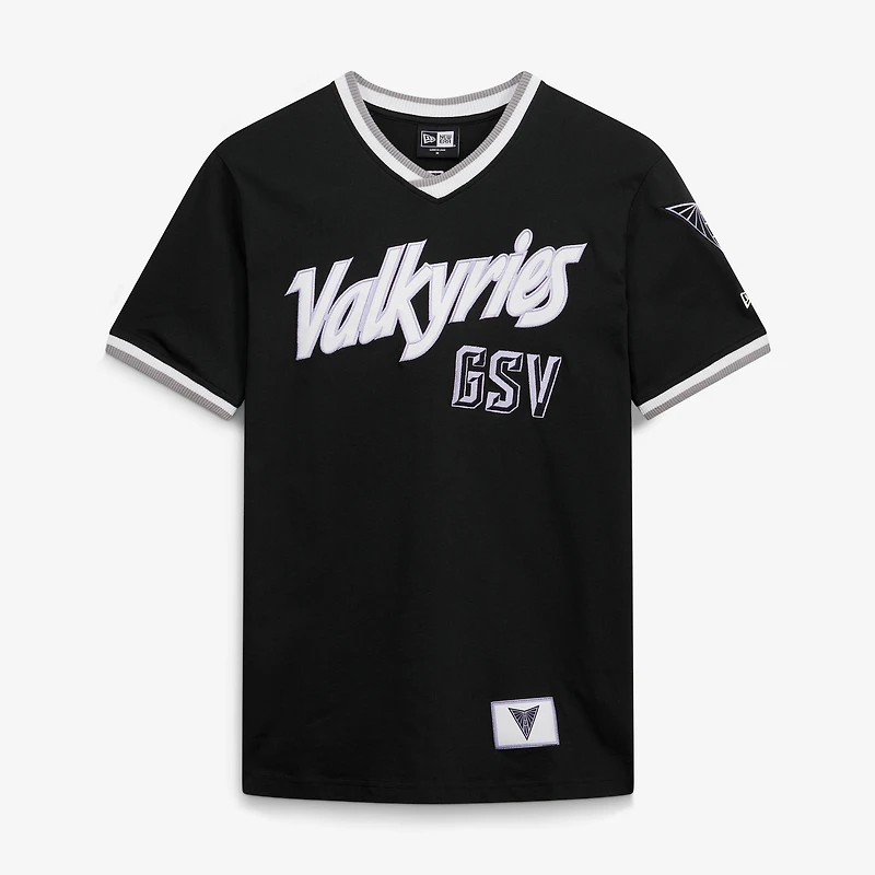 Maillot unisexe New Era noir Golden State Valkyries Sport Classics à col en V
