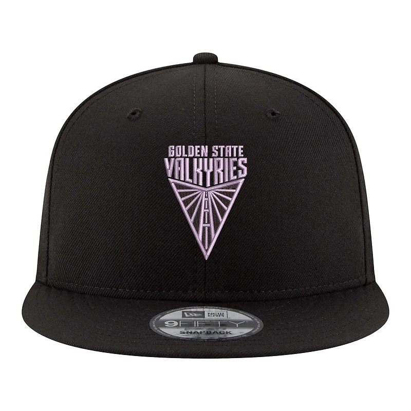 Unisex New Era Eclipse Black Golden State Valkyries Logo 9FIFTY Snapback Hat