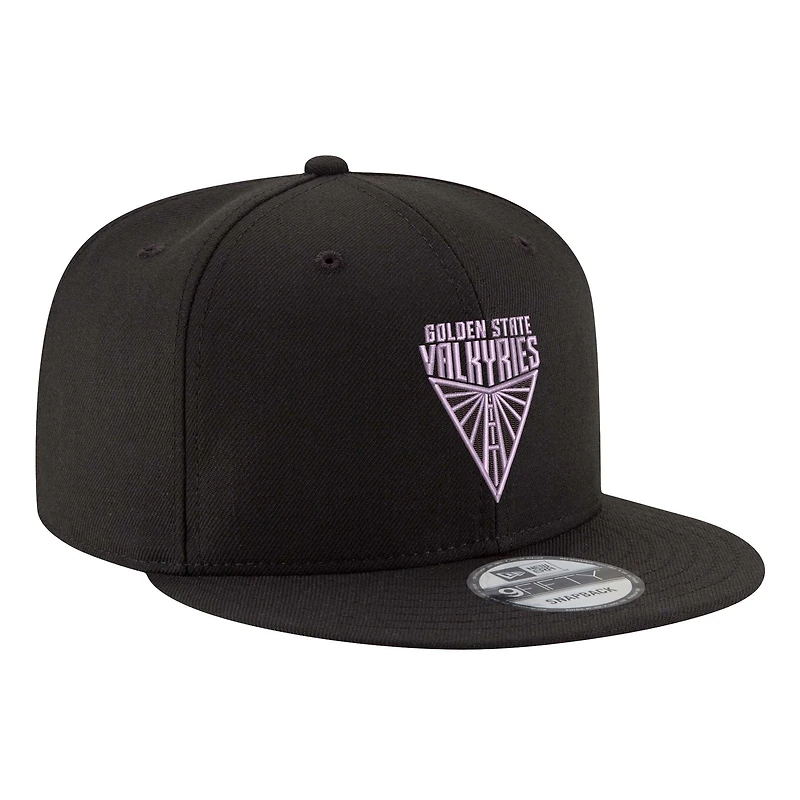 Unisex New Era Eclipse Black Golden State Valkyries Logo 9FIFTY Snapback Hat