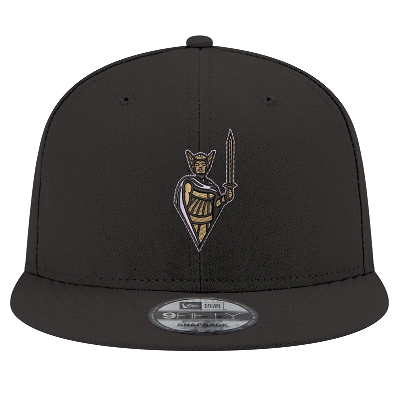 Casquette unisexe New Era Eclipse noire avec logo Golden State Valkyries 9FIFTY à pression