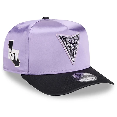 Unisex New Era Violet/Eclipse Black Golden State Valkyries 2026 WNBA Draft Satin A-Frame 9FORTY Adjustable Hat