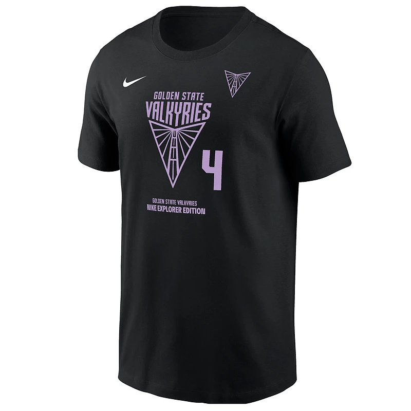 Unisex Nike Justė Jocytė Black Golden State Valkyries  Name & Number T-Shirt