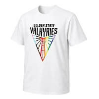 Unisex Oaklandish White Golden State Valkyries Logo Love T-Shirt