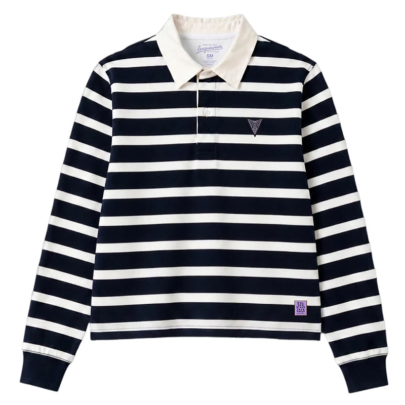 Unisex Peau De Loup  Black/White Golden State Valkyries League Long Sleeve Polo