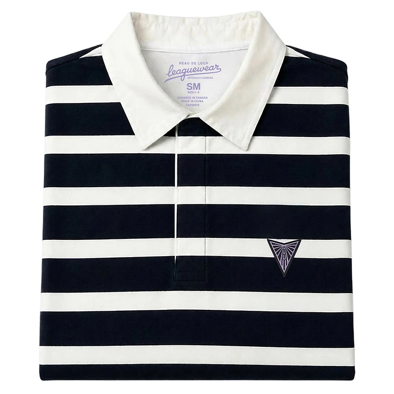 Polo unisexe Peau De Loup noir et blanc à manches longues Golden State Valkyries League
