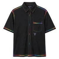 Chemise unisexe Peau De Loup Black Golden State Valkyries Club à boutons
