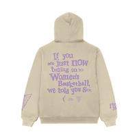 Unisex Playa Society Cream Golden State Valkyries "We Told You So" Pullover Hoodie