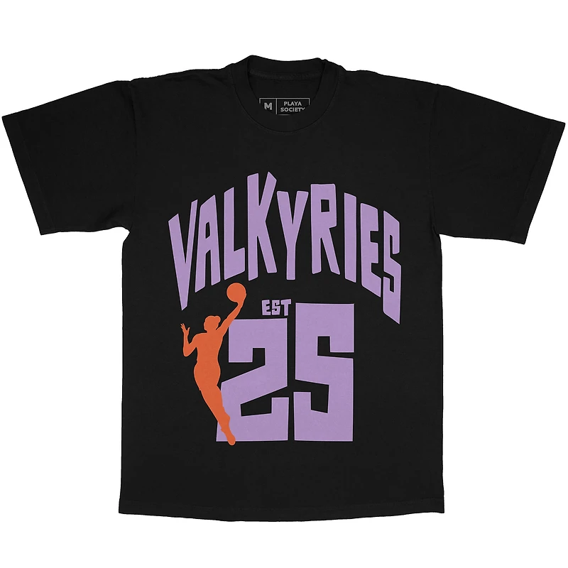 Unisex Playa Society Eclipse Black Golden State Valkyries Premium T-Shirt