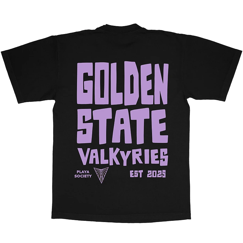 Unisex Playa Society Eclipse Black Golden State Valkyries Premium T-Shirt