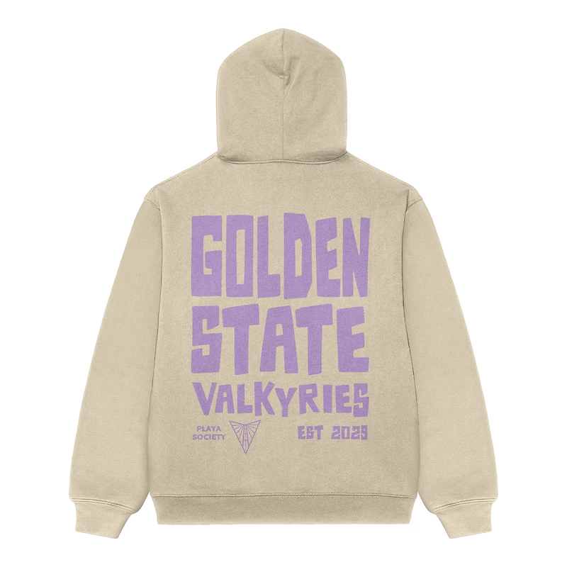 Unisex Playa Society  Oatmeal Golden State Valkyries Established Hoodie
