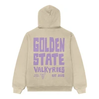 Unisex Playa Society  Oatmeal Golden State Valkyries Established Hoodie
