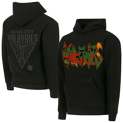 Unisex round21 Black Golden State Valkyries Juneteenth Exclusive Pullover Hoodie