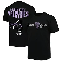 T-shirt unisexe round21 Justė Jocytė noir avec nom et numéro des Golden State Valkyries