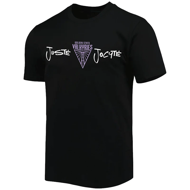 T-shirt unisexe round21 Justė Jocytė noir avec nom et numéro des Golden State Valkyries