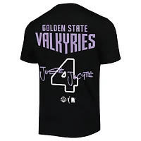 T-shirt unisexe round21 Justė Jocytė noir avec nom et numéro des Golden State Valkyries