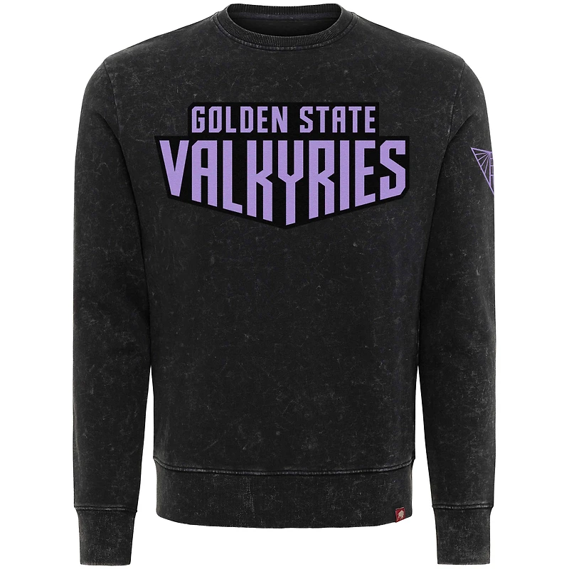 Sweat-shirt unisexe Sportiqe Eclipse noir Golden State Valkyries Rock & Roll Collection Freddy Mineral Wash
