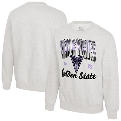 Unisex Stadium Essentials Oatmeal Golden State Valkyries Sky High Fleece Crew Neck Sweatshirt