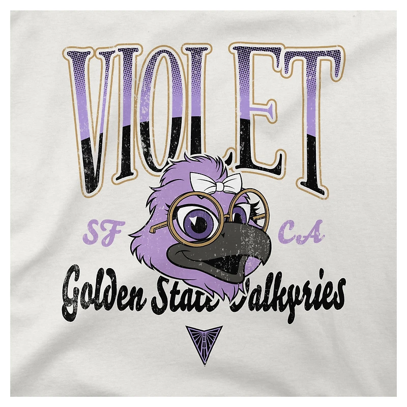 Sweat-shirt ras du cou unisexe Stadium Essentials Oatmeal Golden State Valkyries Sky High Mascot en polaire