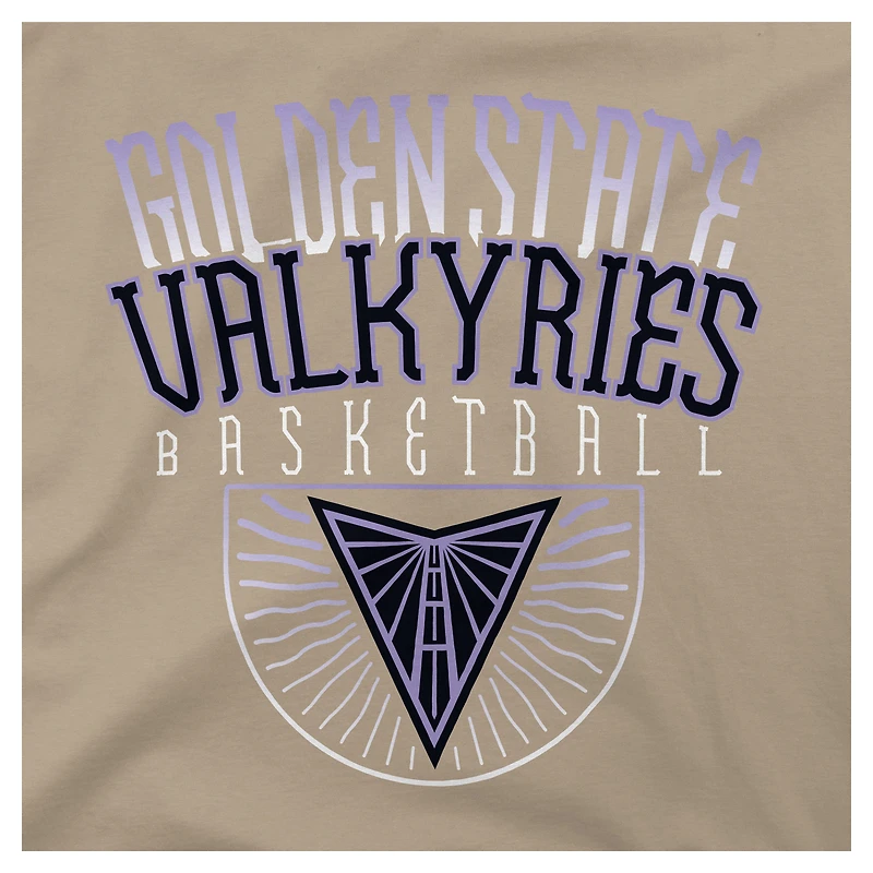 Unisex Stadium Essentials Sand Golden State Valkyries Rays Up Urban Premium Relaxed Fit T-Shirt