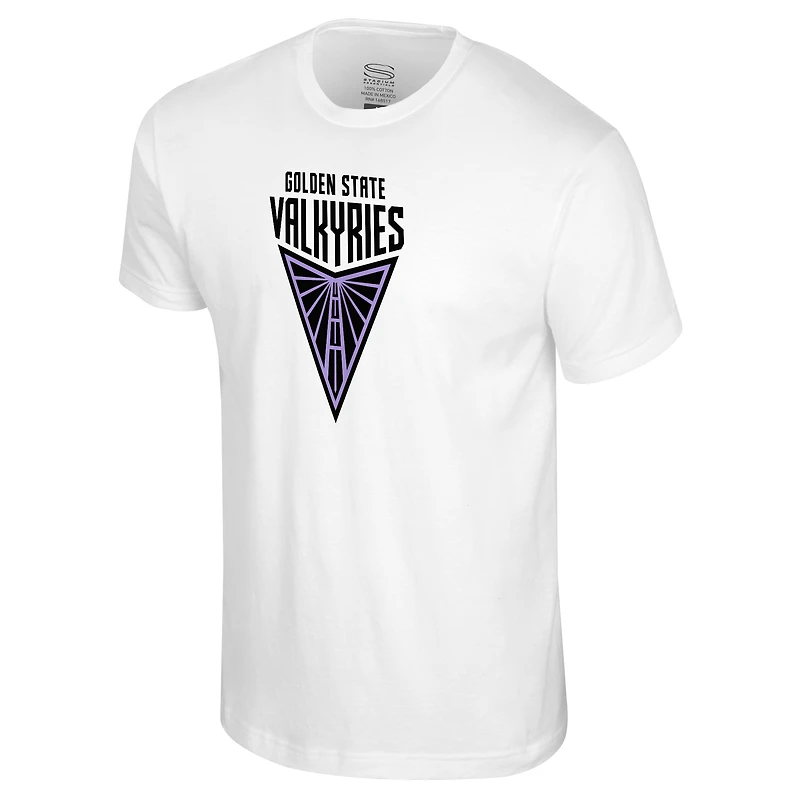 T-shirt unisexe Stadium Essentials blanc avec nom et numéro de la mascotte des Golden State Valkyries