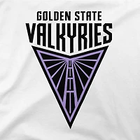 T-shirt unisexe Stadium Essentials blanc avec nom et numéro de la mascotte des Golden State Valkyries