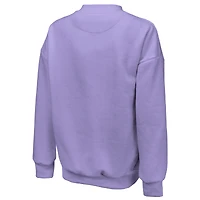 Sweat-shirt oversize violet Golden State Valkyries à manches longues et logo principal pour femme Majestic Threads