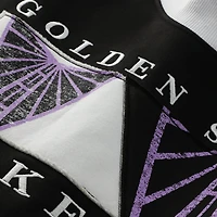 Women's New Era  Black Golden State Valkyries Split Cropped Mock Neck Sweatshirt