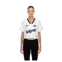 Maillot de sport court et carré New Era blanc Golden State Valkyries pour femme