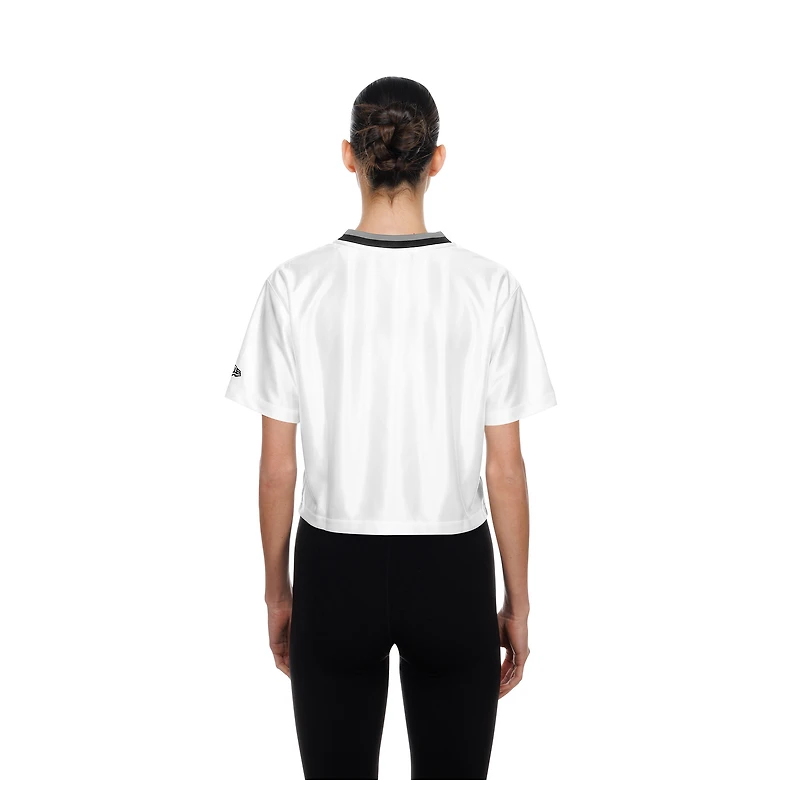 Women's New Era White Golden State Valkyries Sport Classics Capsule Boxy Cropped Fashion Jersey