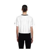 Women's New Era White Golden State Valkyries Sport Classics Capsule Boxy Cropped Fashion Jersey