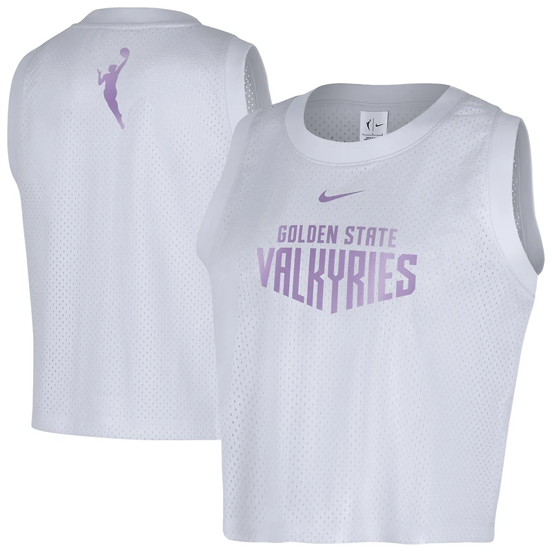 Débardeur en maille Nike Golden State Valkyries blanc pour femme