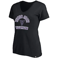 Women's Profile x 47 Black Golden State Valkyries Logo Lockup Plus V-Neck T-Shirt