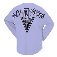 Women's Spirit Jersey Violet Golden State Valkyries Patches Oversized Long Sleeve T-Shirt