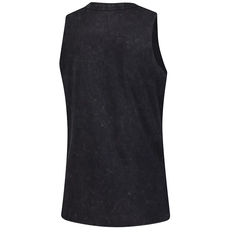 Débardeur Sportiqe noir pour femme, collection Rock & Roll, motif Golden State Valkyries, délavé minéral Turner