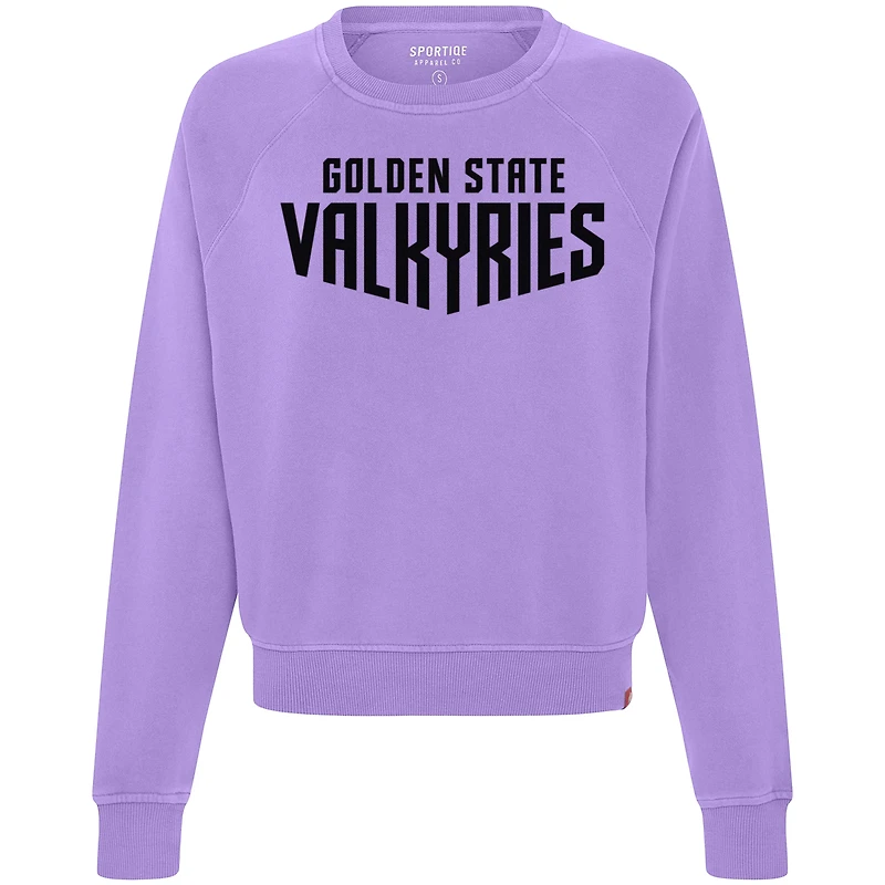 Sweat-shirt raglan violet Sportiqe Golden State Valkyries Ashlyn pour femme