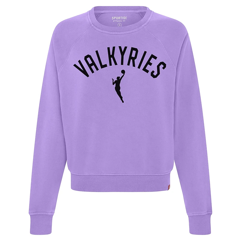 Sweat-shirt raglan violet Sportiqe Golden State Valkyries Ashlyn pour femme