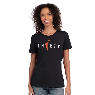 Women's Starter  Black Golden State Valkyries WNBA 30th Anniversary Scoop Neck T-Shirt