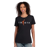 Women's Starter  Black Golden State Valkyries WNBA 30th Anniversary Scoop Neck T-Shirt
